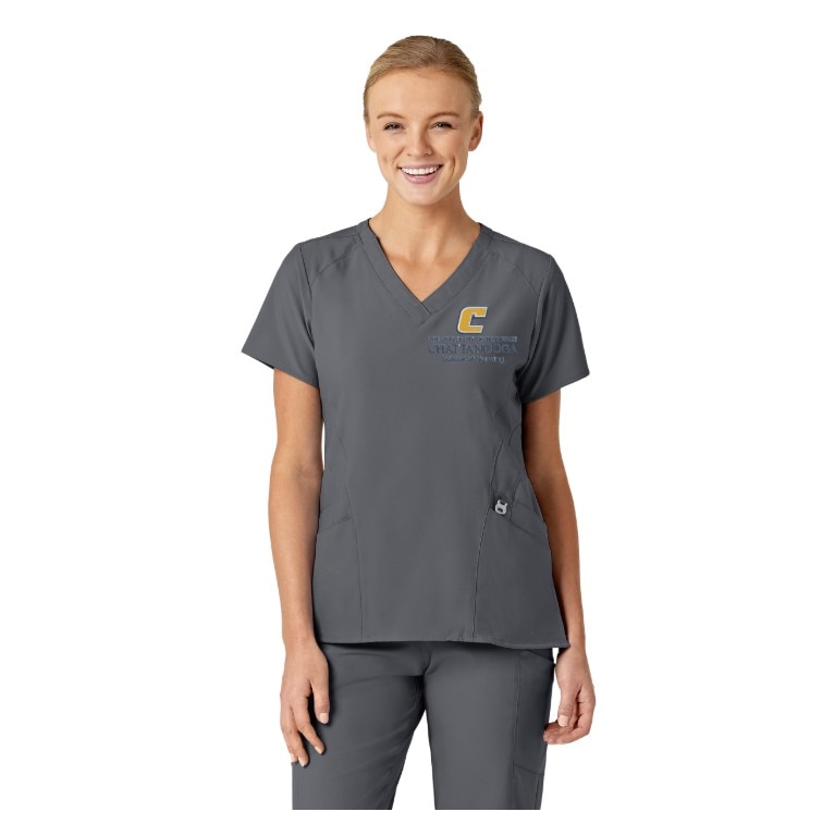 Wink W123 Women's Stylized V-Neck Top 6155CHATT1