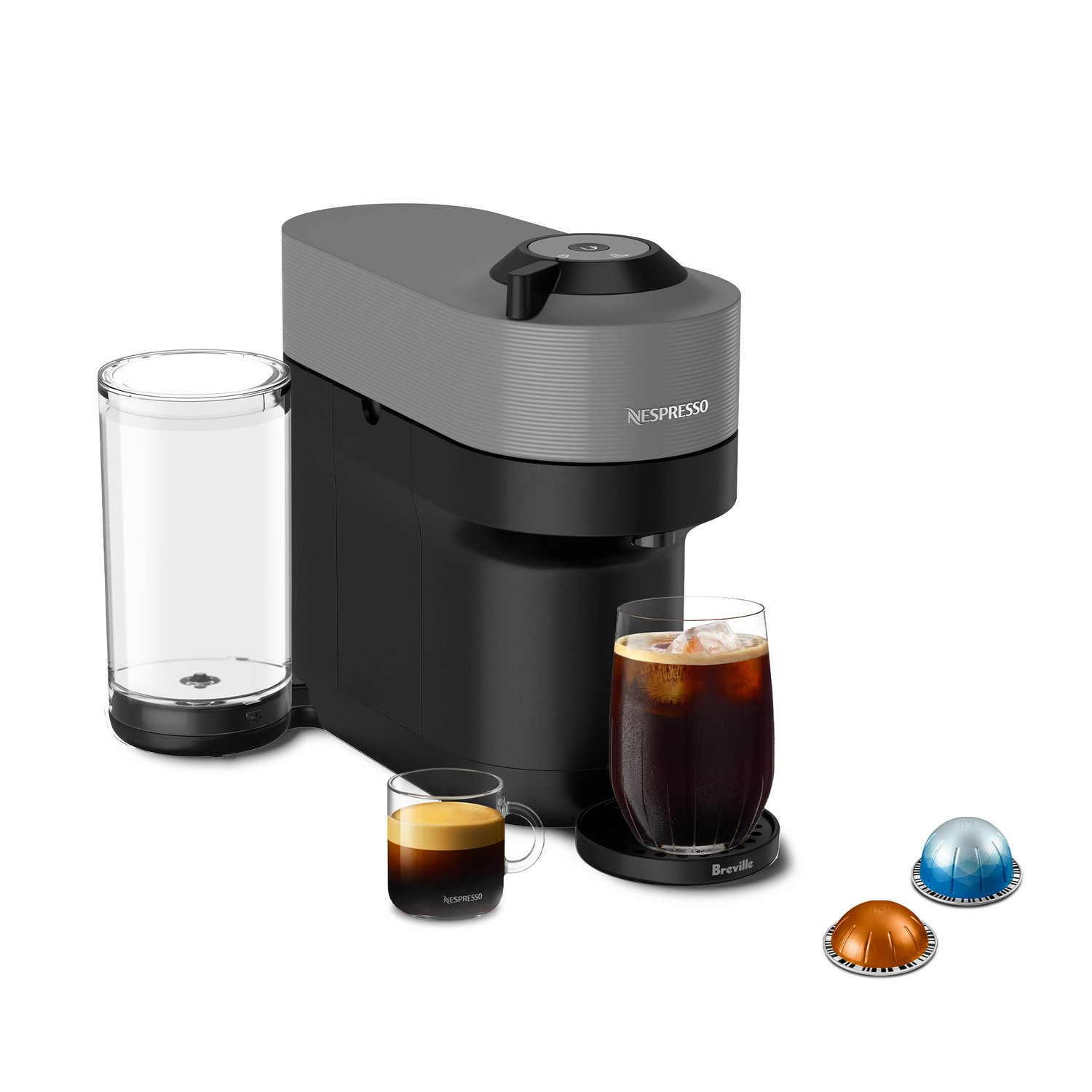 Nespresso Vertuo Pop+ Coffee and Espresso Maker by Breville Dark Grey