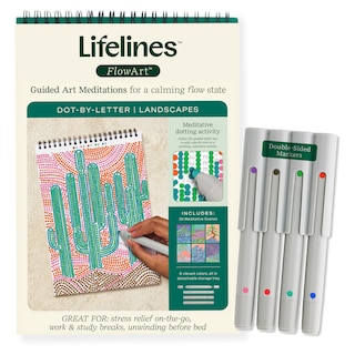 Lifelines FlowArt - Guided Dot Art  Landscapes