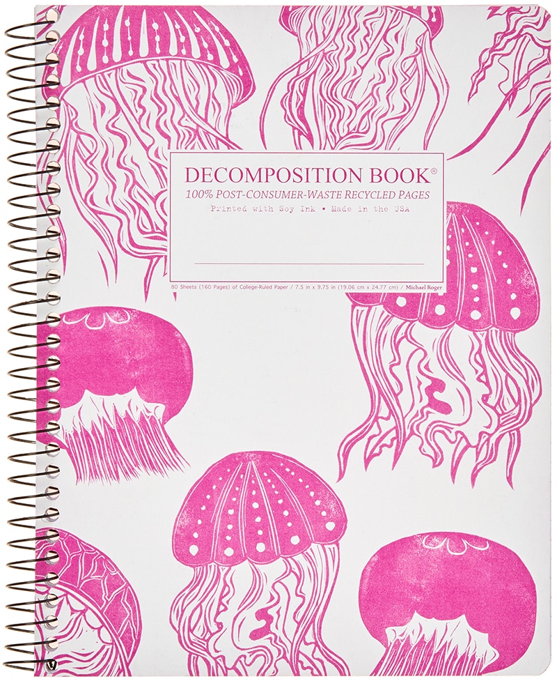 Michael Roger Coilbound Decomposition Book Jellyfish Lined