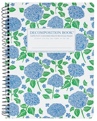 Michael Roger Coilbound Decomposition Book Hydrangea Lined