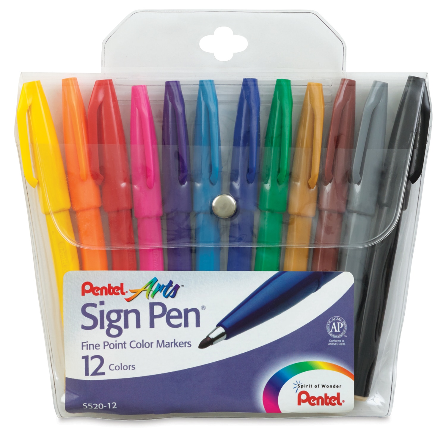 Pentel Sign Pens - 12 Color