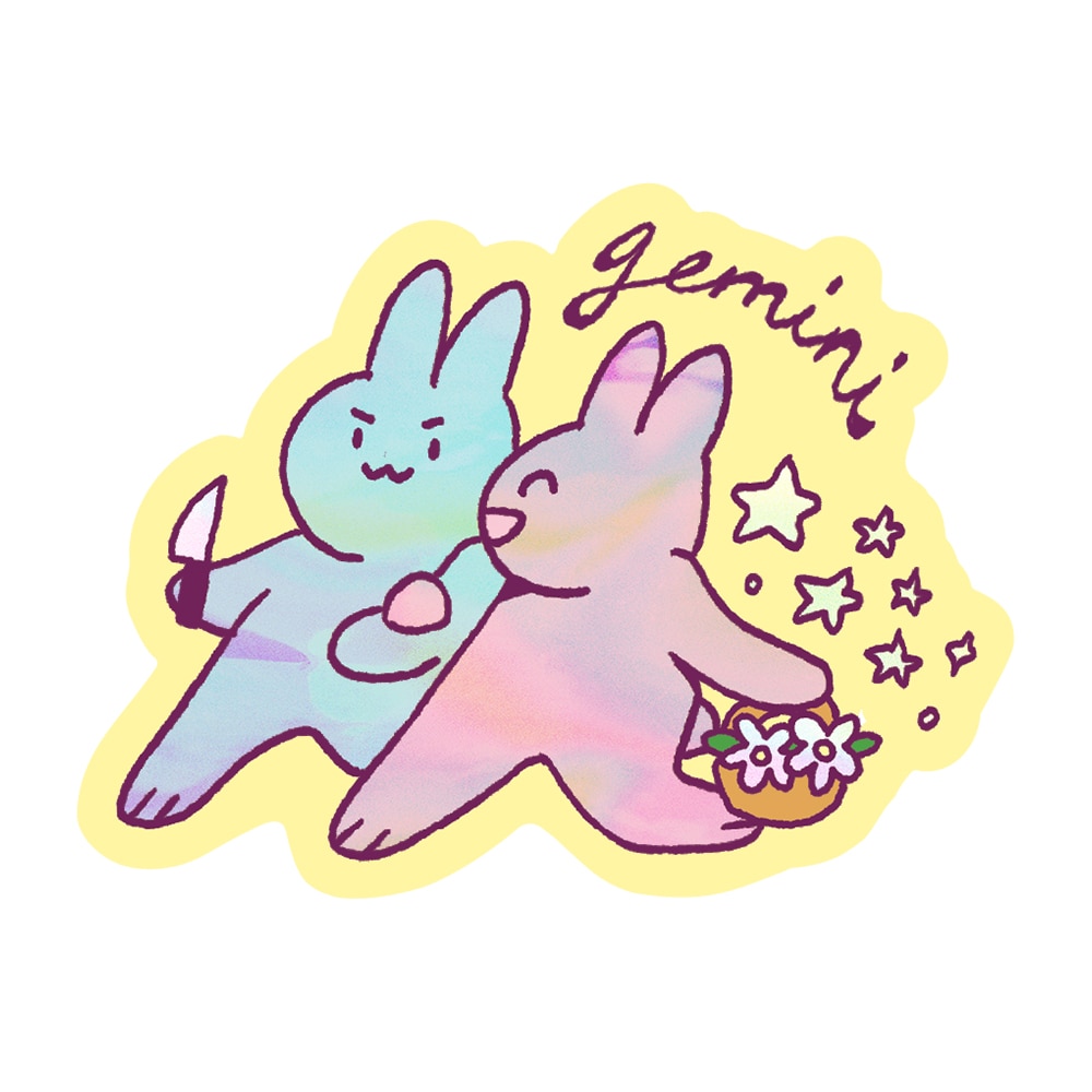 Gemini Die-Cut Sticker