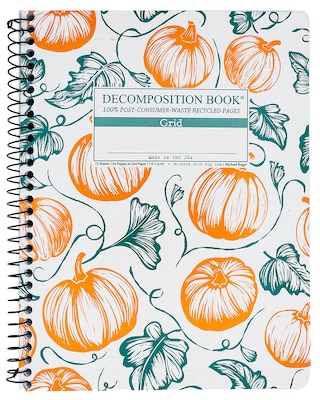 Michael Roger Coilbound Decomposition Book Sugar Pumpkins Grid