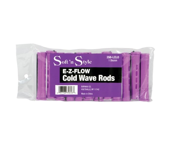 Concave Cold Wave Rods, Jumbo, Long Lilac, pack of 12
