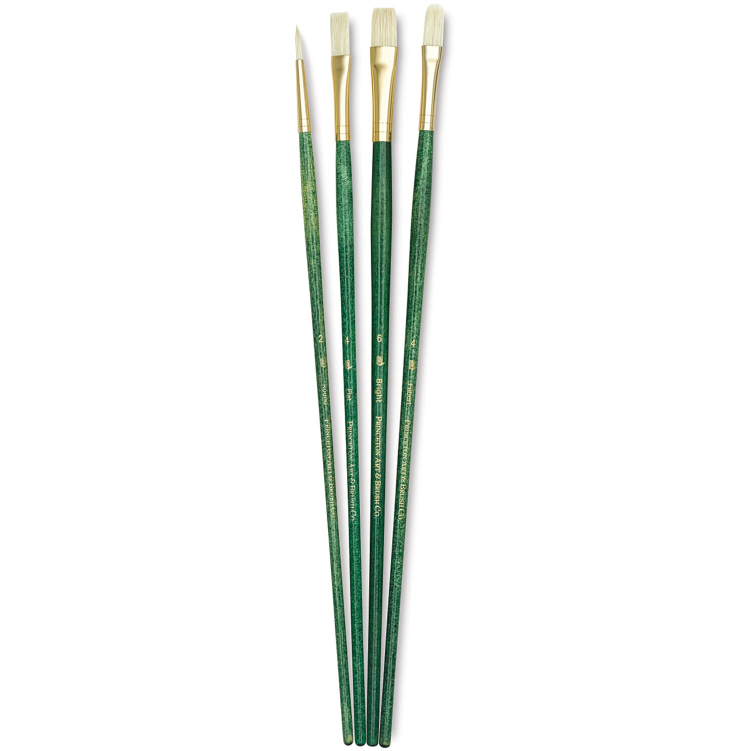 Princeton Real Value Brush Set - 9118 Bristle Long Handle Set of 4