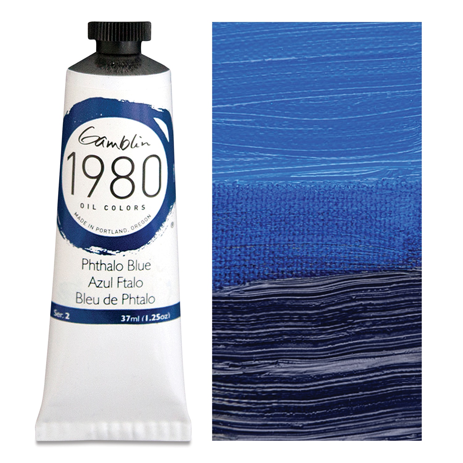 Gamblin 1980 Oil Color, 37ml, Phthalo Blue