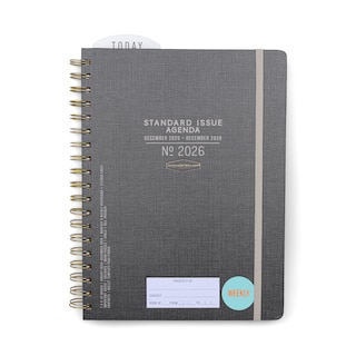 Designworks Ink 2025-2026 Standard Issue Charcoal Planner Large