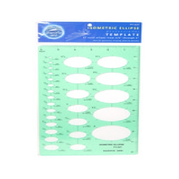 TEMPLATE ISOMETRIC ELLIPSES 1/8 - 2