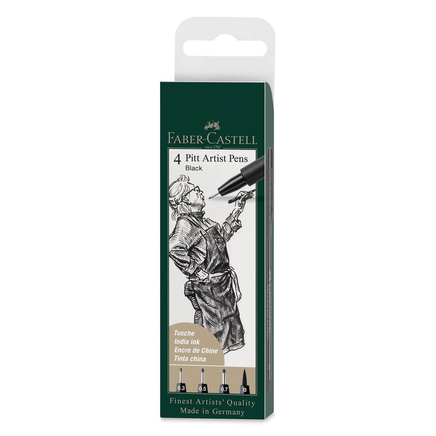 Faber-Castell PITT Artist Black Pen Set, 3-Pens