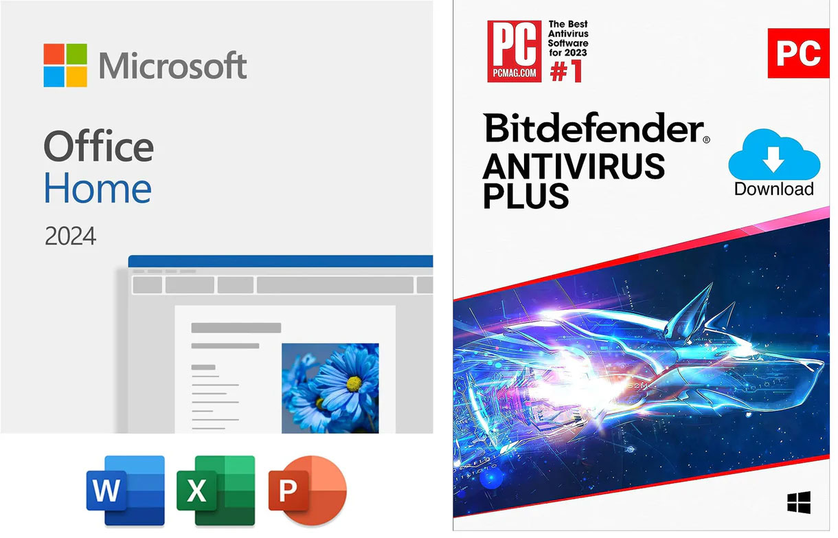 Microsoft Office Home 2024 w/Bitdefender AntiVirus - Windows