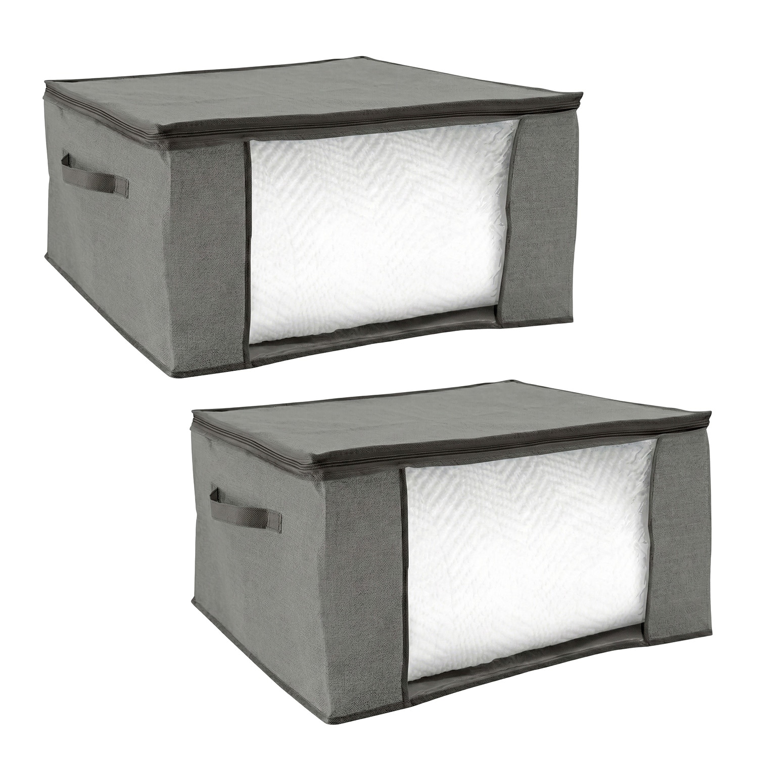 Simplify 2 Pack Blanket Storage Bag in Grey