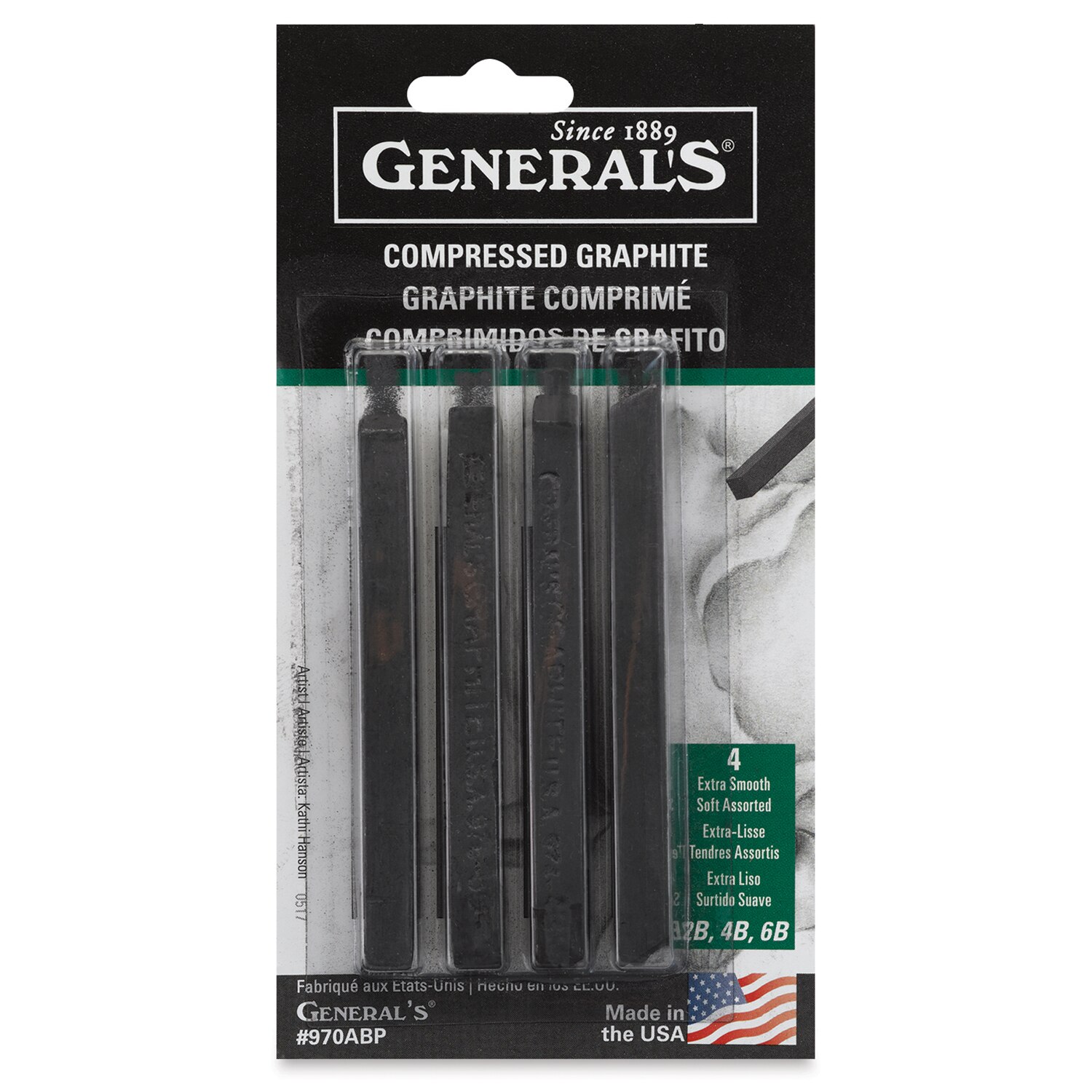 General's Kimberly Graphite Sticks - Assorted Set of 4