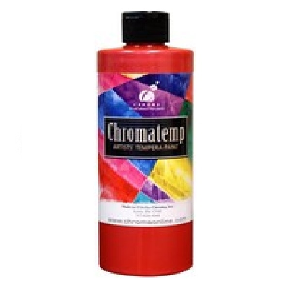 CHROMATEMP ARTISTS TEMPERA PAINT 16.9OZ PEARLESCENT RED