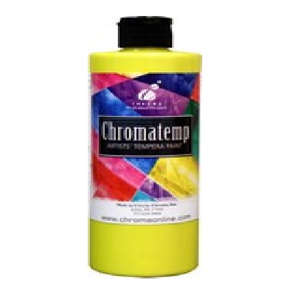 CHROMATEMP ARTISTS TEMPERA PAINT 16.9OZ PEARLESCENT YELLOW