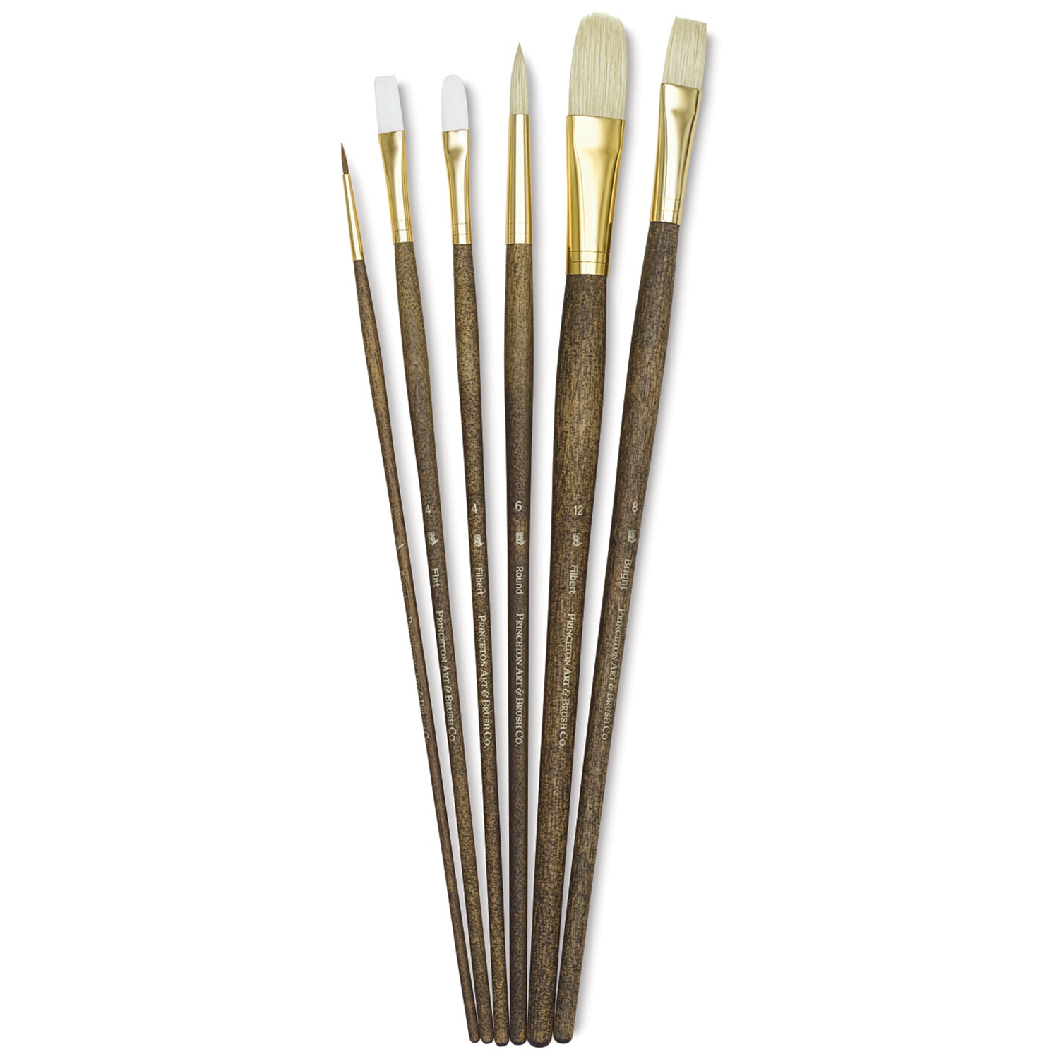 Princeton Real Value Brush Set - 9148 Combo Long Handle Set of 6
