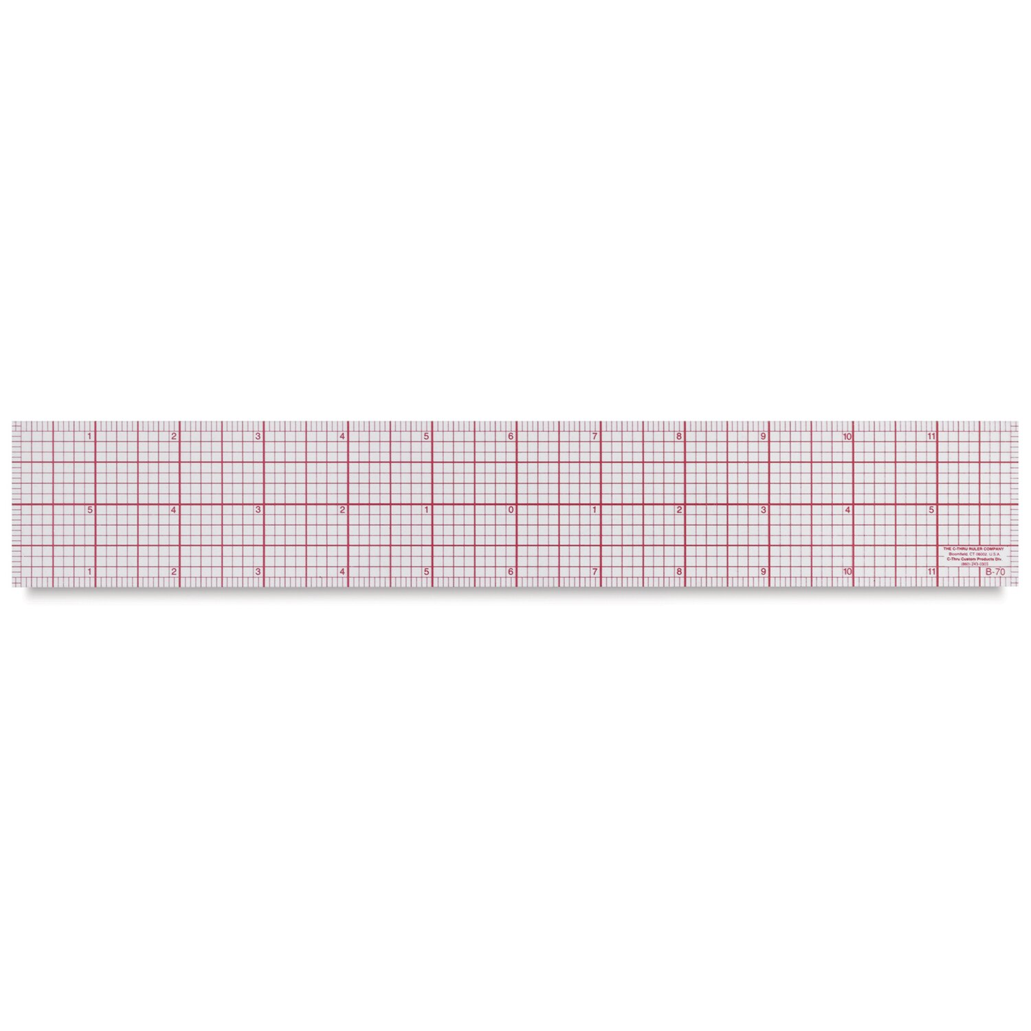 Westcott Plastic Ruler - 12" 8ths