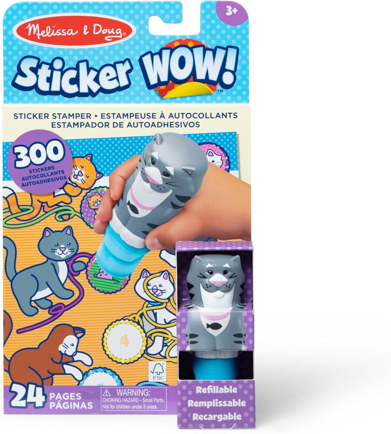 Sticker Wow Act Pad Set - Cat