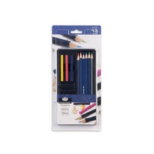 SMALL TIN ART SET STILL LIFE DRAWING