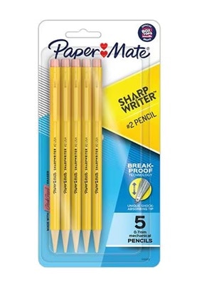 Paper Mate SharpWriter Mechanical Pencils 0.7mm 5Pack