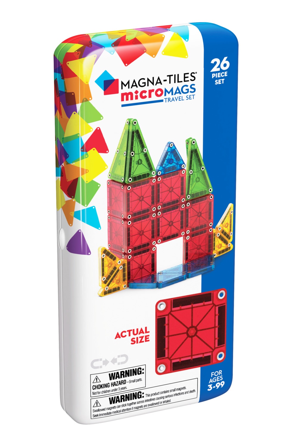 MAGNA-TILES microMAGS Travel 26-Piece Set