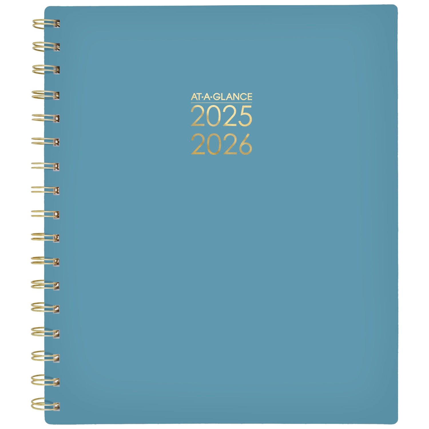 At-A-Glance Academic 2025-2026 Weekly Monthly Planner Harmony Retro Blue Medium 7" x 8 3/4"