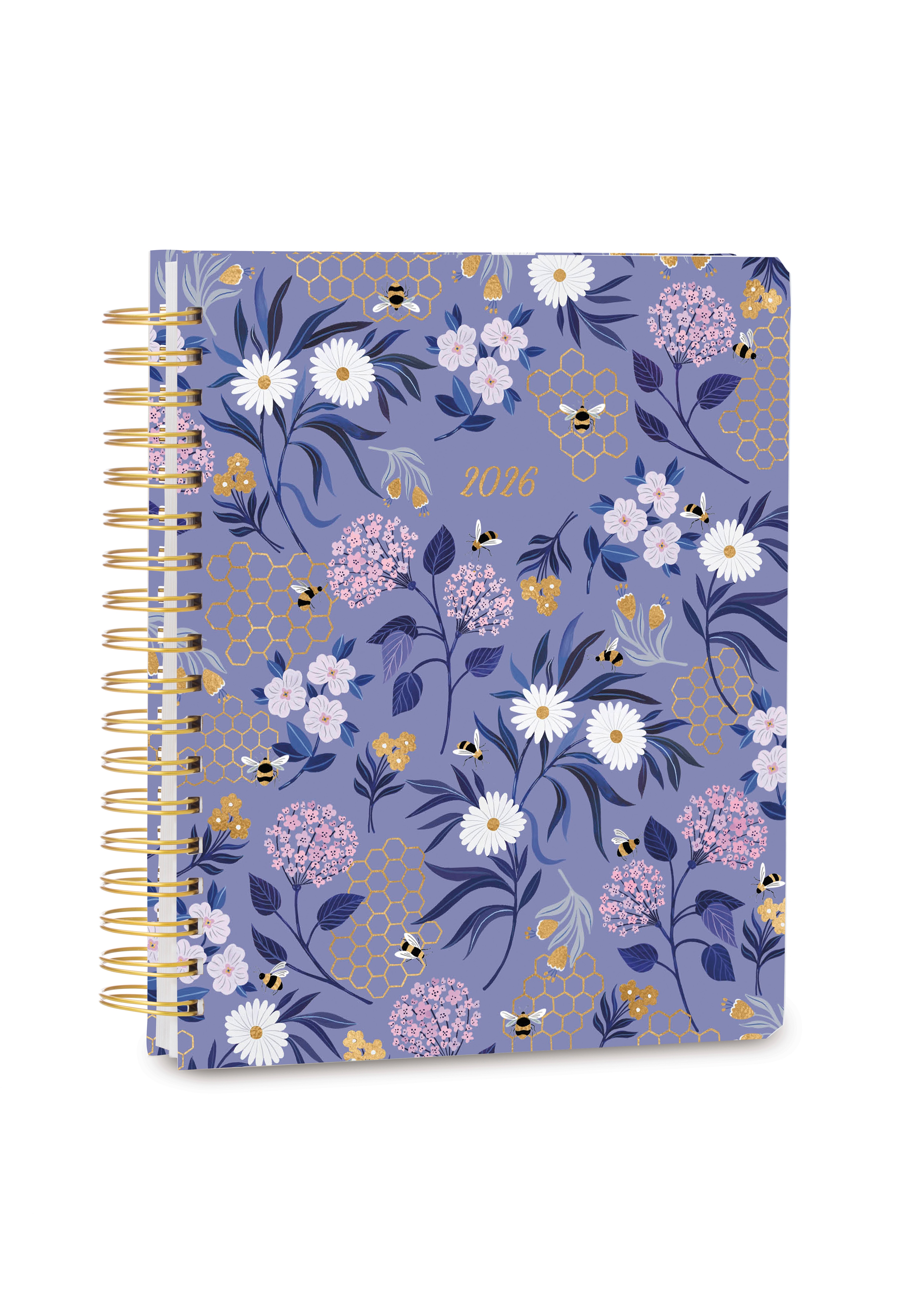 High Note (R) 2026 Garden Bee Deluxe Hardcover Planner 17-Month Planner August 2025 to December 2026