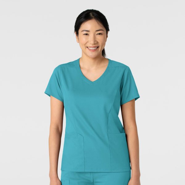 Boundless Women's 2 Pocket V-Neck Top