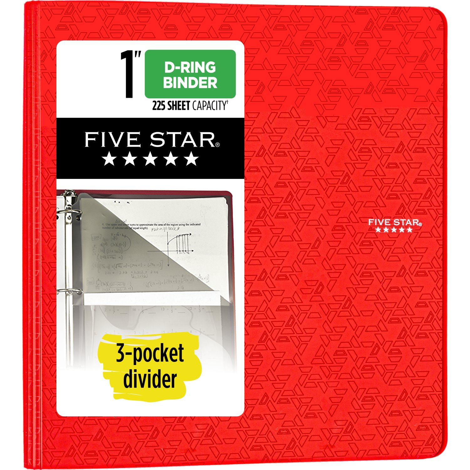 Five Star 1 Plastic Binder Assorted Colors 11 34 x 11