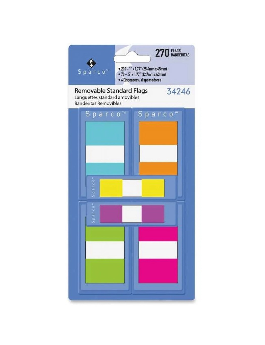 Redi-Tag Pop-Up Flag Combo Pack 270 Flags Assorted