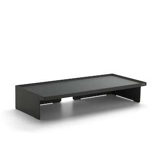 Poppin Monitor Riser, Dark Gray