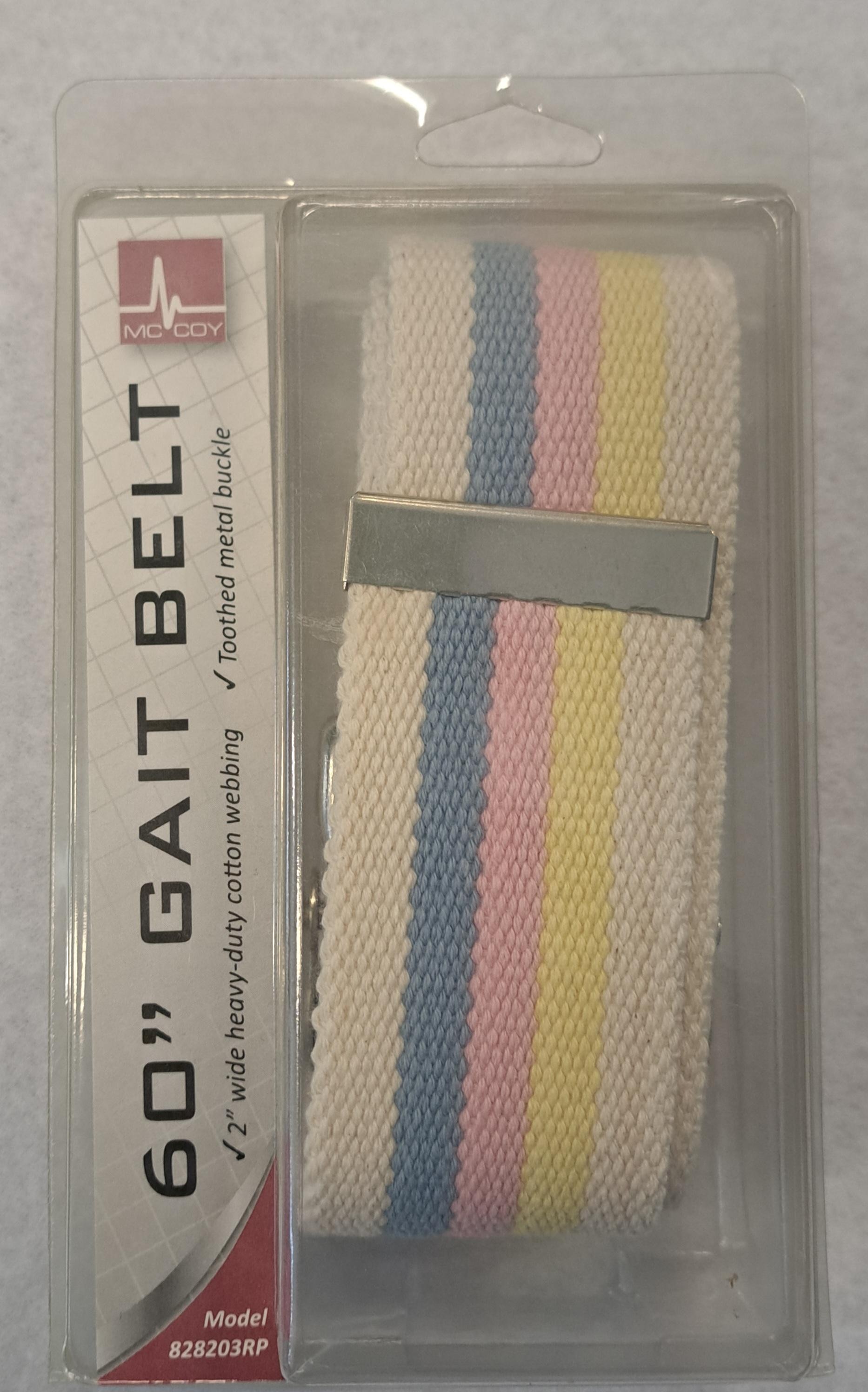 60" Gait Belt W/ Metal Buckle