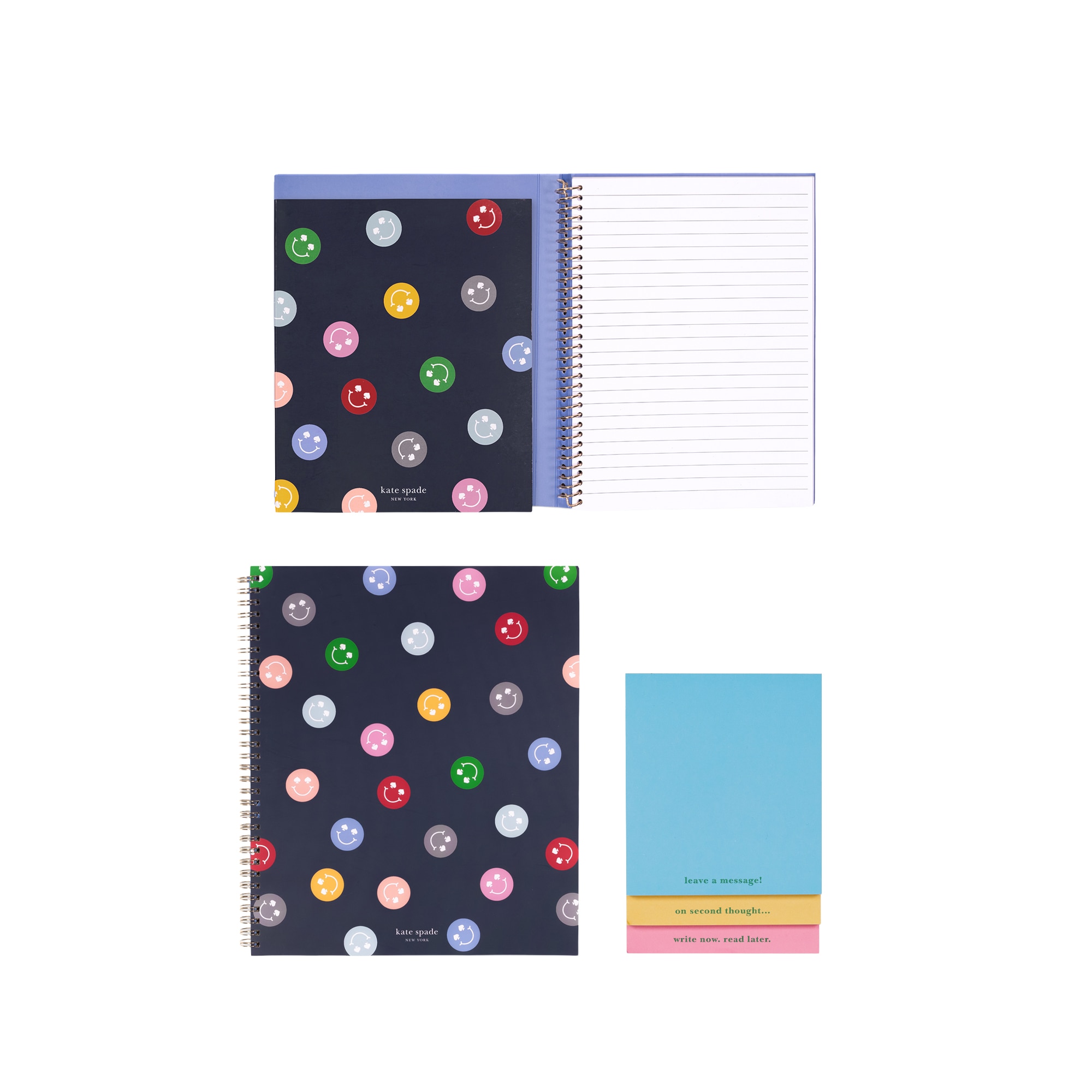 kate spade new york Spade Smiley/Bouquet Notebooks and Notepad Set