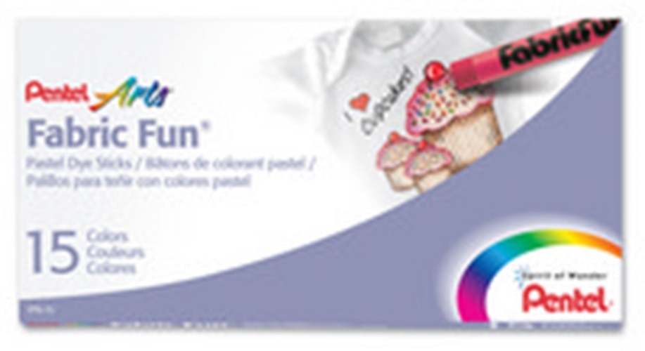 FABRIC FUN PASTEL DYE STICK 15 COLOR SET