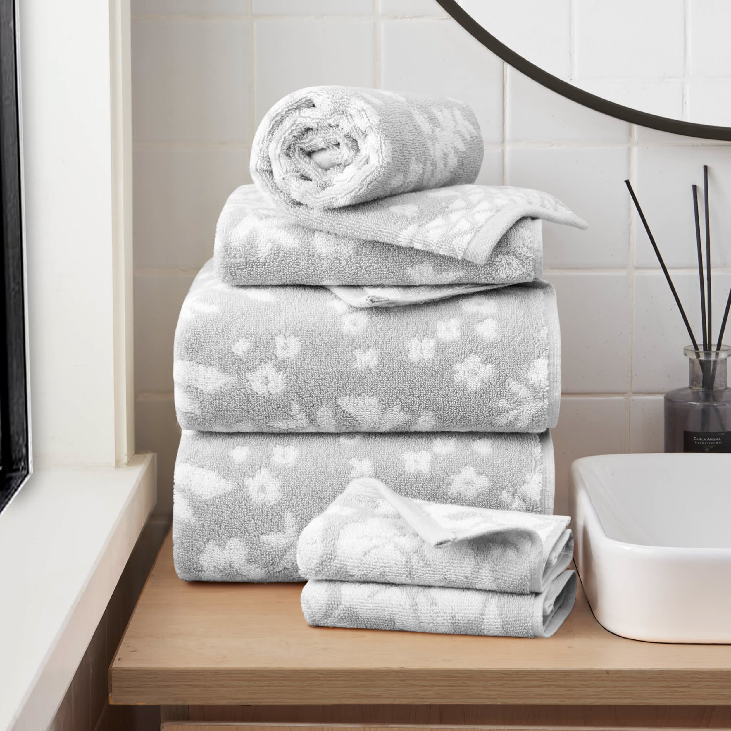 Lucky Brand Folk Floral Bath Towels 6-Piece Set