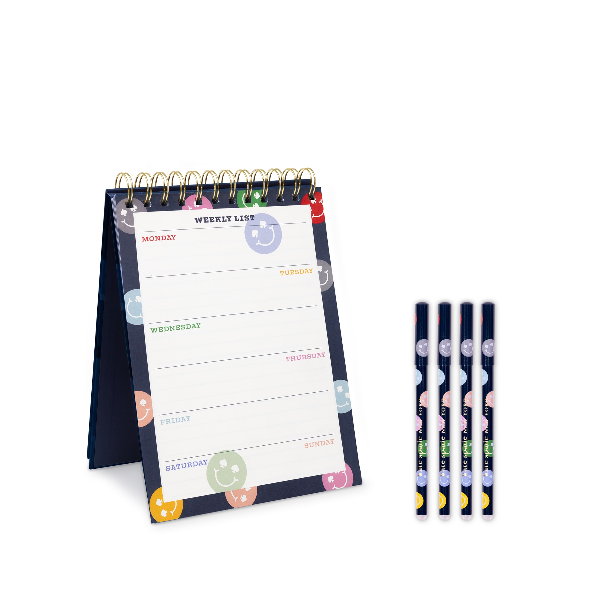 kate spade new york Spade Smiley Desktop Planner and Pen Set