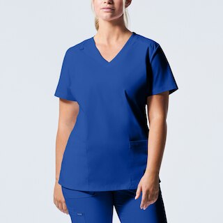Image 1: ProFlex Womens V-Neck  Scrub Top (LT105)