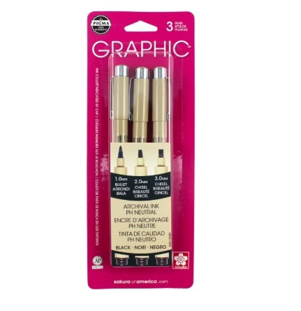 Graphic Black 3Pk