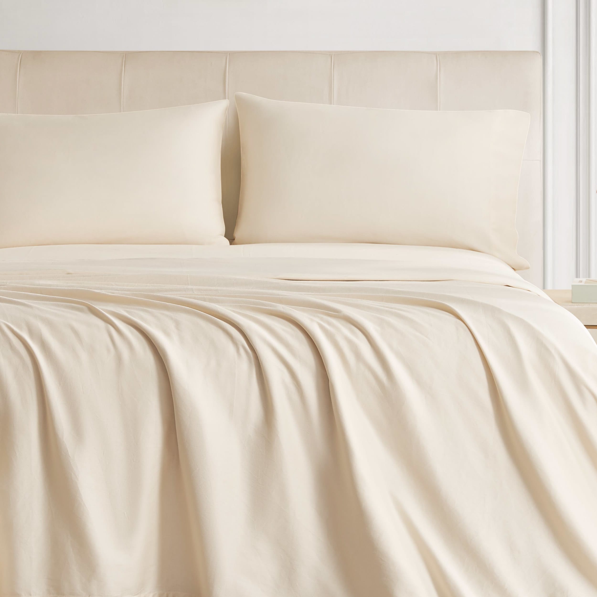 The Sheet Lab Cloud Embrace Sateen 4-Piece 100% Cotton Sheet Set