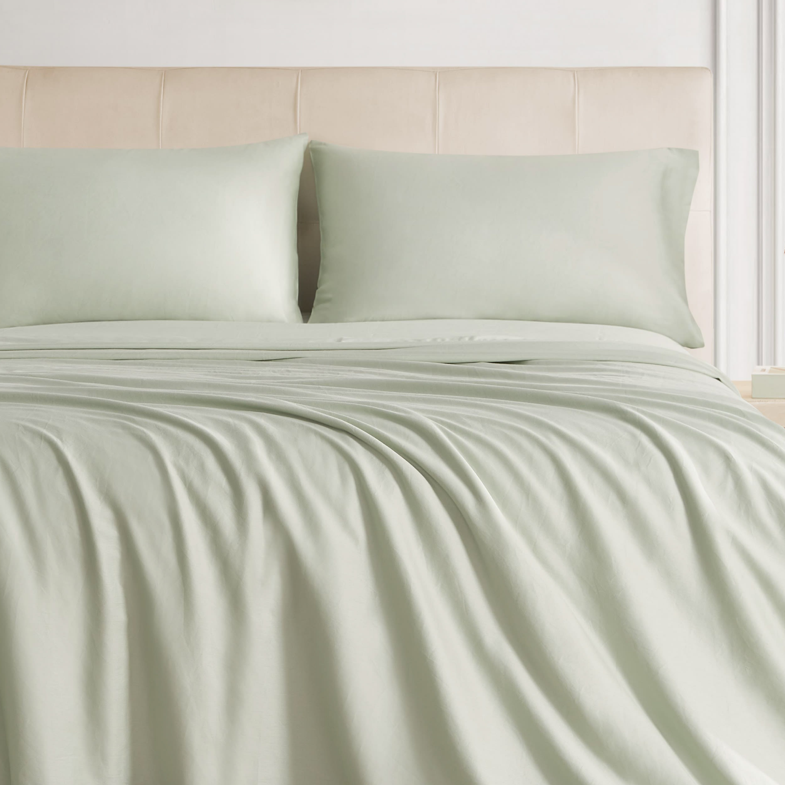 The Sheet Lab Cloud Embrace Sateen 4-Piece 100% Cotton Sheet Set