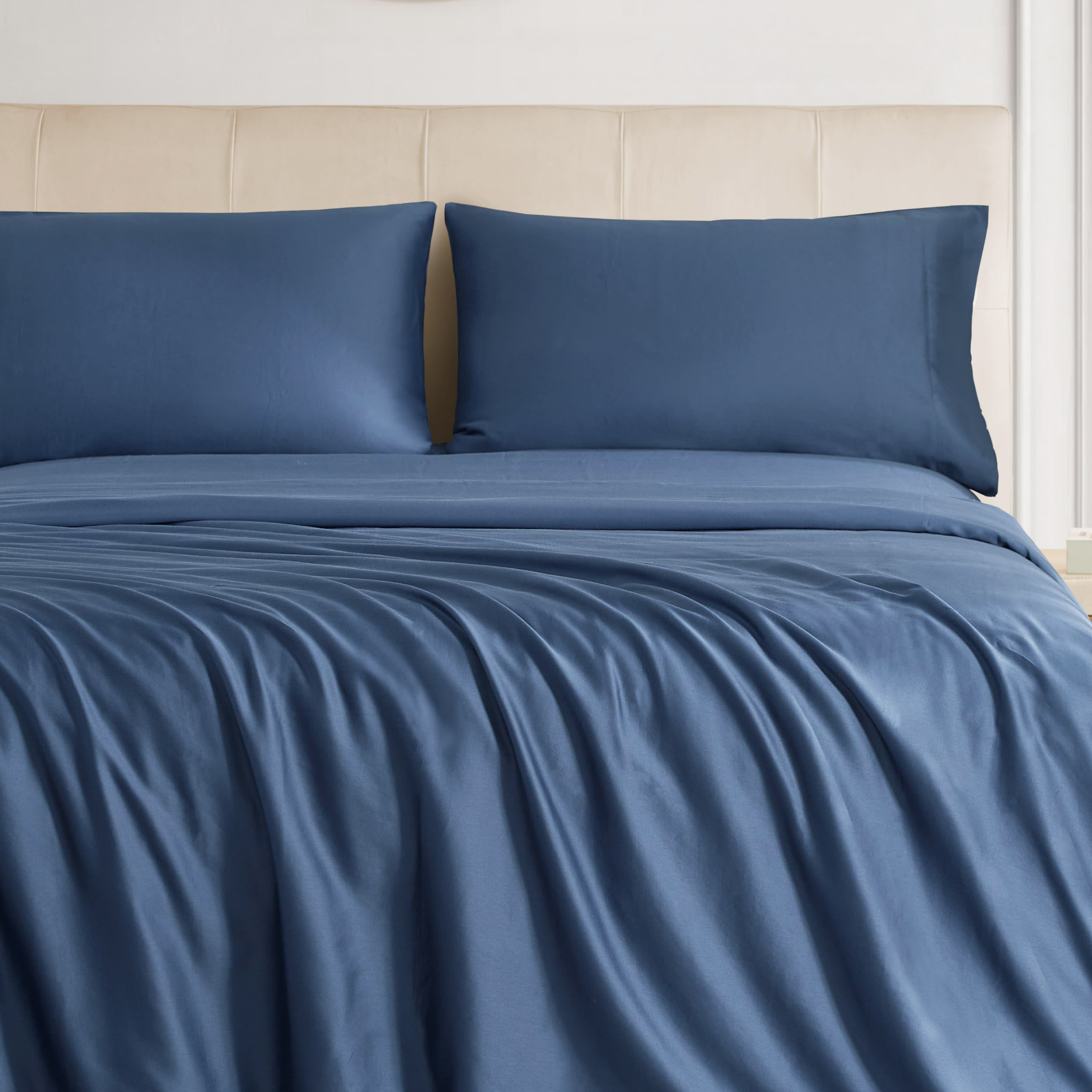 The Sheet Lab Cloud Embrace Sateen 4-Piece 100% Cotton Sheet Set