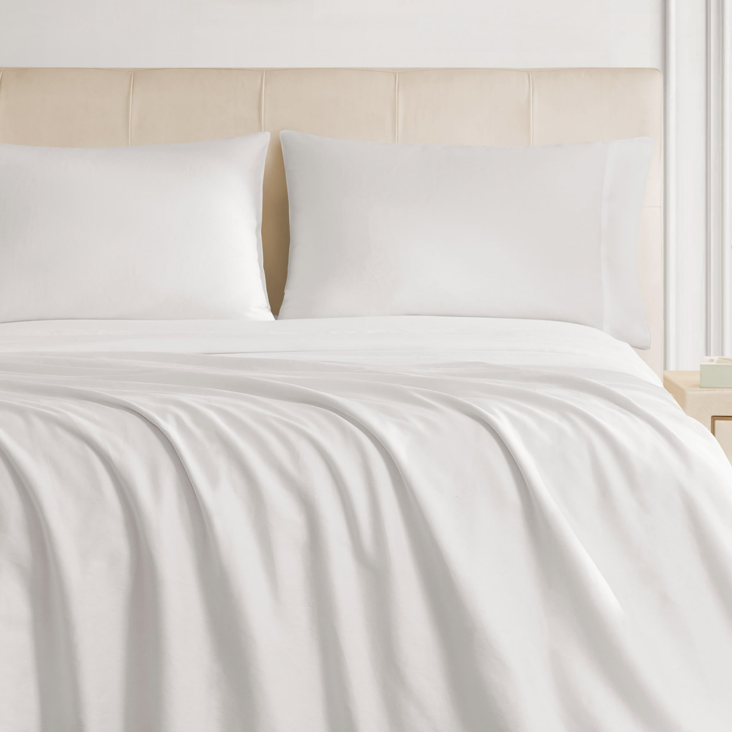 The Sheet Lab Cloud Embrace Sateen 4-Piece 100% Cotton Sheet Set