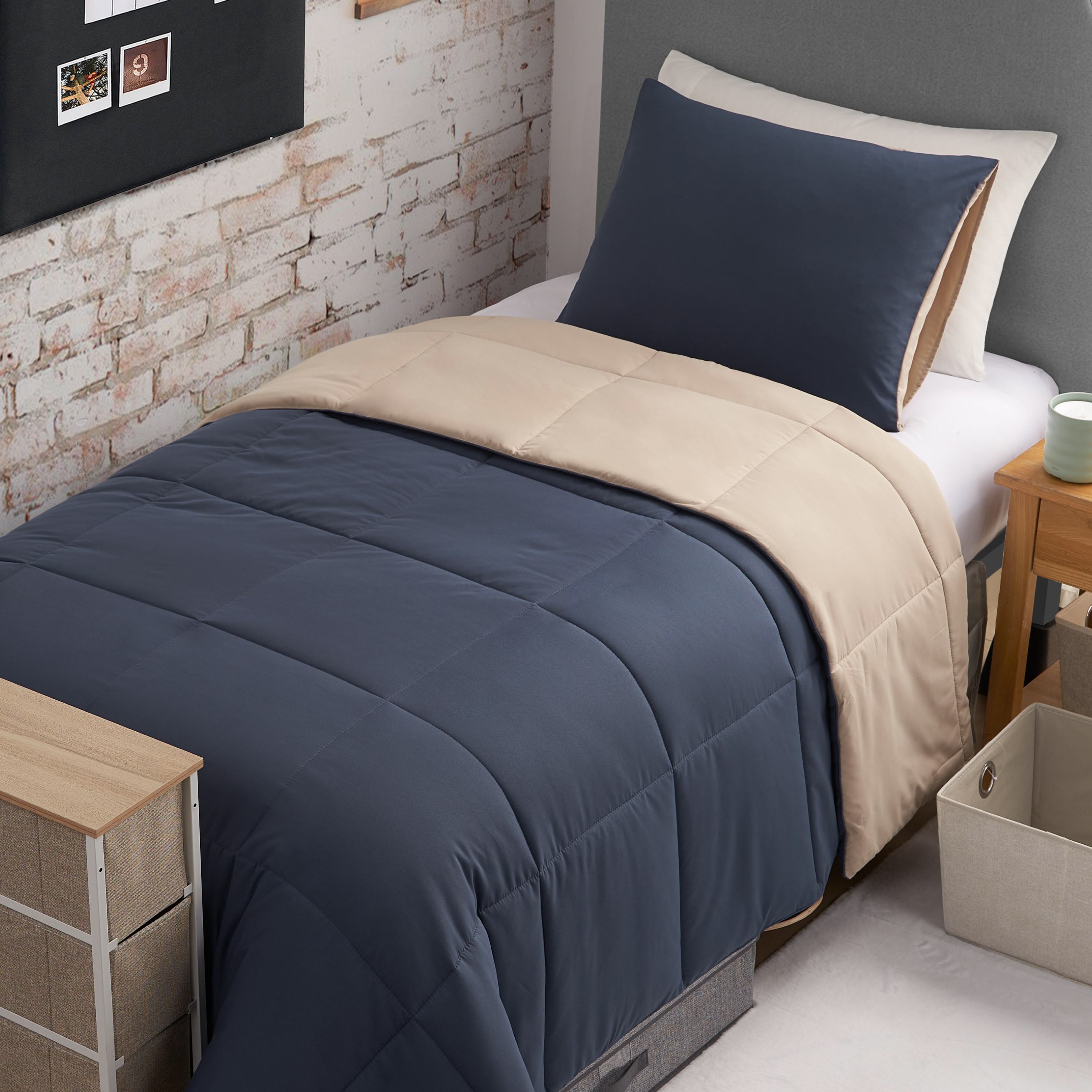 The Sheet Lab Box Pleat Reversible 2-Piece Comforter Set
