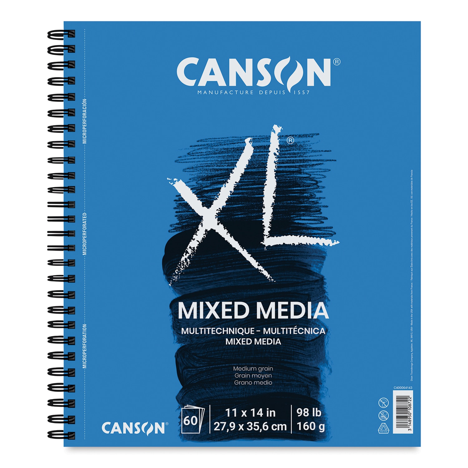Canson XL Mix Media Pad, 11" x 14", 60 Sheets/Pad