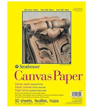 Strathmore Canvas Paper Pad, 300 Series, 9