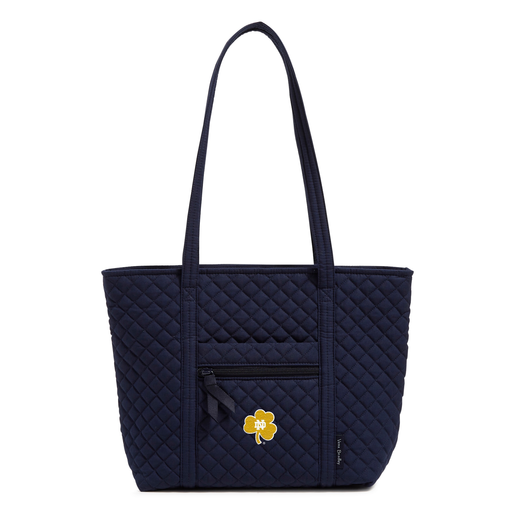 Solid Navy Notre Dame Small Vera Tote