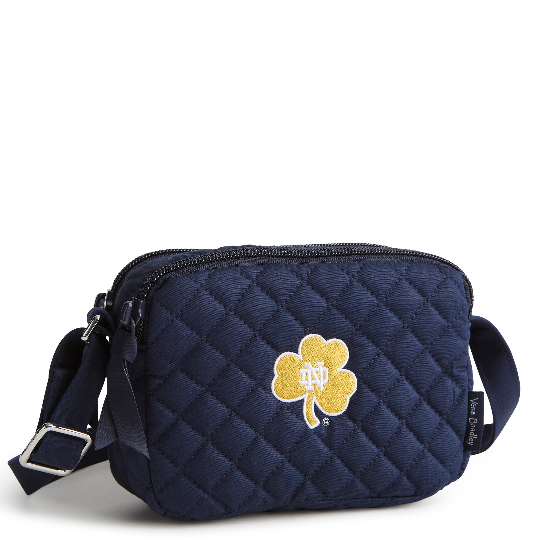 Solid Navy Notre Dame Small Stadium Crossbody