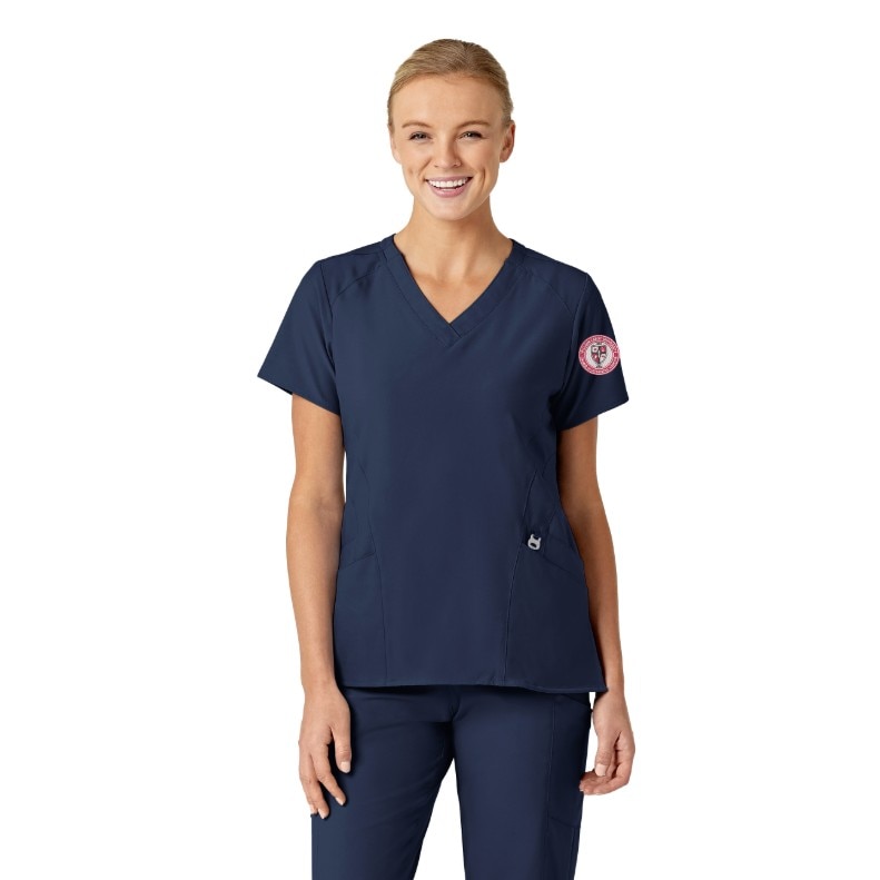 Wink W123 Women's Stylized V-Neck Top, 6155WC1