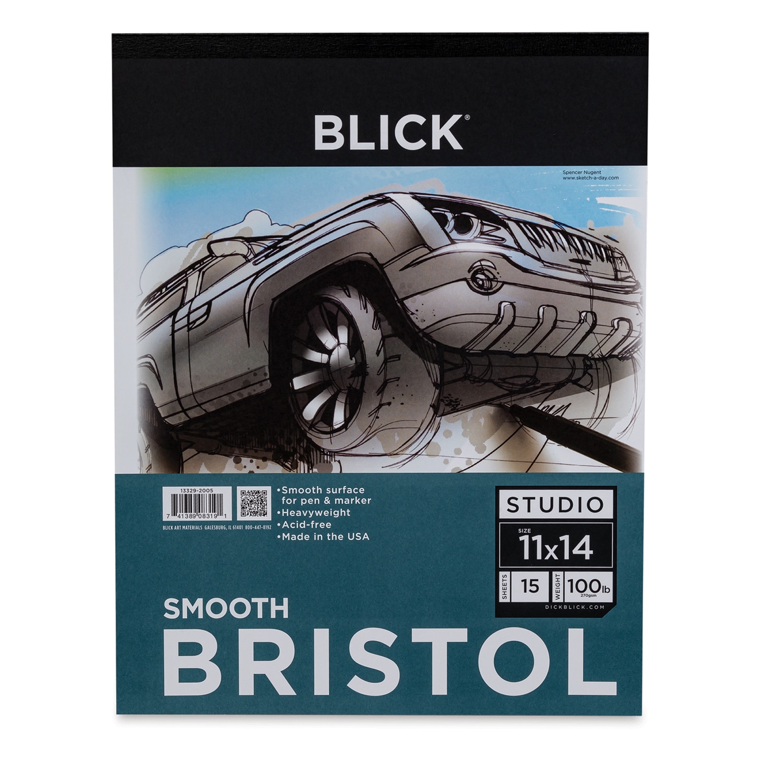 Blick Bristol Pad - 11" x 14" Smooth 15 Sheets