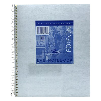 Wire Bound Lab Book 4X4 Quad Carbon 50 Sets